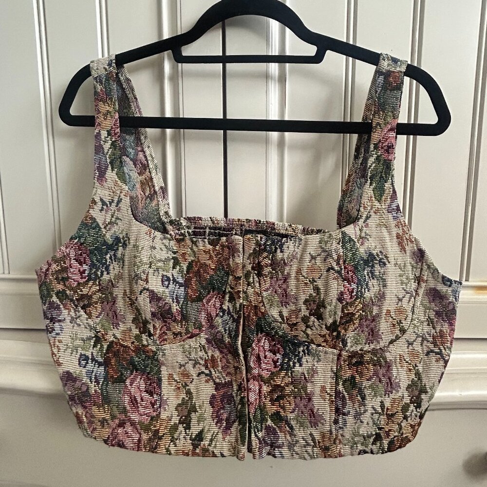 Large Wild Fable Floral Corset Top